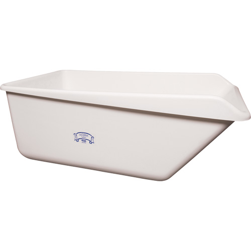 Bac de rangement avec rebord inclin&eacute;, Plastique, Blanc St. Lawrence Industrial & Safety Supply