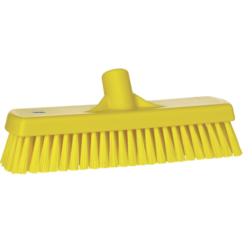 Brosse &agrave; r&eacute;curer pour planchers et murs, Crins Ferme, 12", Polyester, Jaune St. Lawrence Industrial & Safety Supply