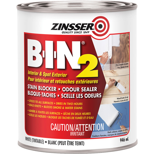 Appr&ecirc;t B-I-N 2, Blanc, Tr&egrave;s mat, 946 ml, Canette St. Lawrence Industrial & Safety Supply