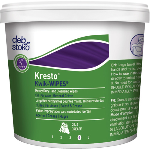 Kresto&reg; Kwik-Wipes&reg; Wipes, 130 Wipes, 12" x 10" St. Lawrence Industrial & Safety Supply