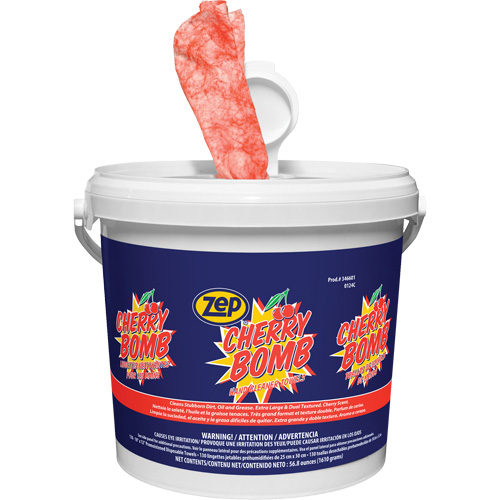 Cherry Bomb Heavy-Duty Hand Cleaner Wipes St. Lawrence Industrial & Safety Supply