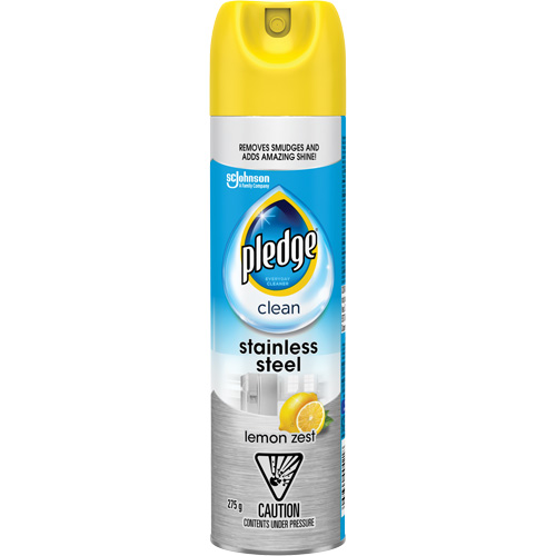 Nettoyant d'acier inoxydable Pledge, 275 g, Canette a&eacute;rosol St. Lawrence Industrial & Safety Supply