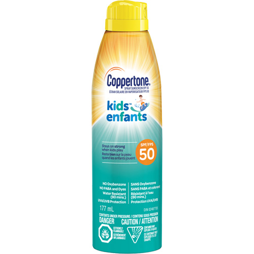 Kids Water Resistant Sunscreen, SPF 50, Aerosol St. Lawrence Industrial & Safety Supply