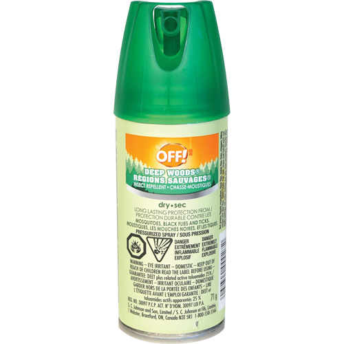 OFF! Deep Woods&reg; Insect Repellent, 25% DEET, Spray, 100 ml St. Lawrence Industrial & Safety Supply