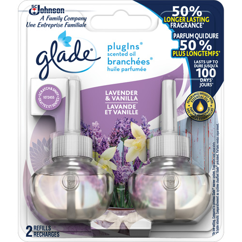 Glade&reg; PlugIns&reg; Scented Oil Refills, Lavender & Vanilla, Cartridge St. Lawrence Industrial & Safety Supply