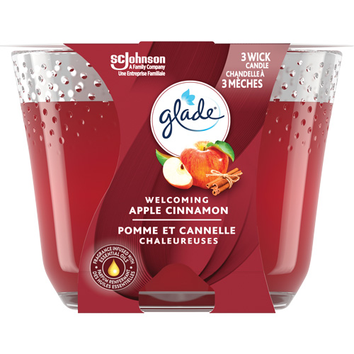 Glade&reg; 3-Wick Candle, Apple Cinnamon St. Lawrence Industrial & Safety Supply