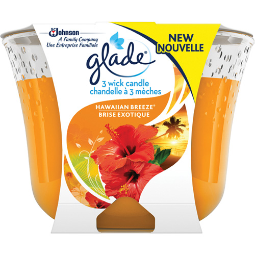 Chandelle &agrave; trois m&egrave;ches Glade, Brise exotique St. Lawrence Industrial & Safety Supply