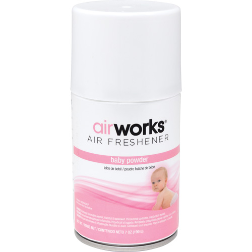 AirWorks&reg; Metered Air Fresheners, Fresh Baby Powder, Aerosol Can St. Lawrence Industrial & Safety Supply