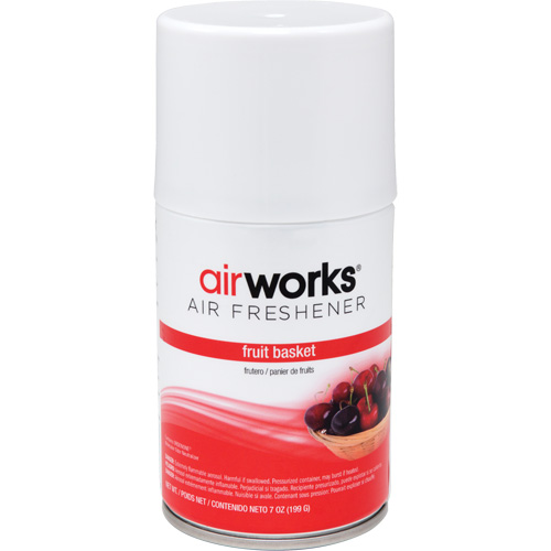 AirWorks&reg; Metered Air Fresheners, Fruit Basket, Aerosol Can St. Lawrence Industrial & Safety Supply