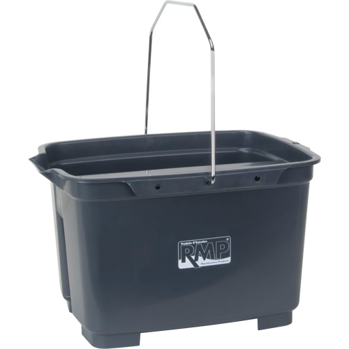 Dual Compartment Bucket, 4.75 US Gal. (19 qt.) Capacity, Grey St. Lawrence Industrial & Safety Supply
