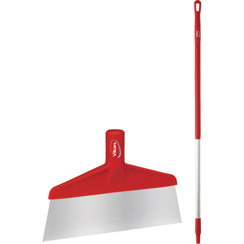 Floor Scraper with Handle, Red, 9-3/5" W x 55-9/10" L St. Lawrence Industrial & Safety Supply