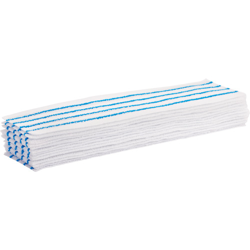 Tampon vadrouille jetable, Style Boucles et crochets, Microfibre, 18" lo x 4" la St. Lawrence Industrial & Safety Supply