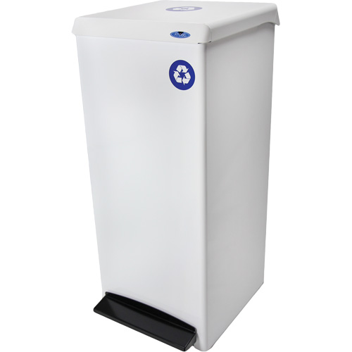 Foot Operated Waste Receptacle, Steel, 25 US gal. St. Lawrence Industrial & Safety Supply