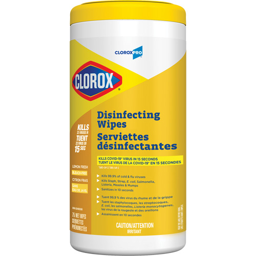 Disinfecting Wipes, 75 Count St. Lawrence Industrial & Safety Supply