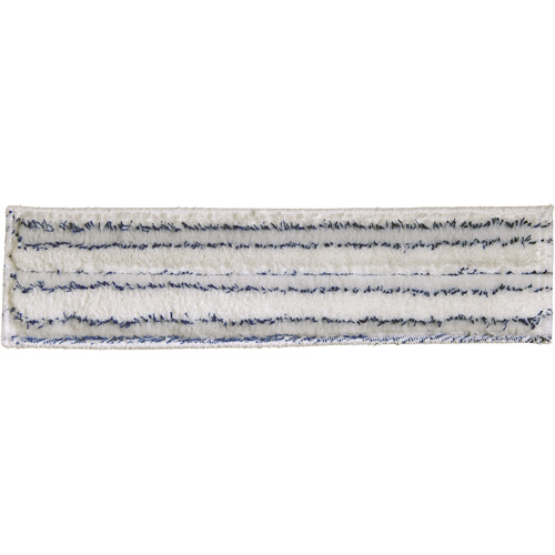 Tampon &agrave; plancher Microlight, R&eacute;cureur, Microfibre/Polyester, 5" x 18" St. Lawrence Industrial & Safety Supply
