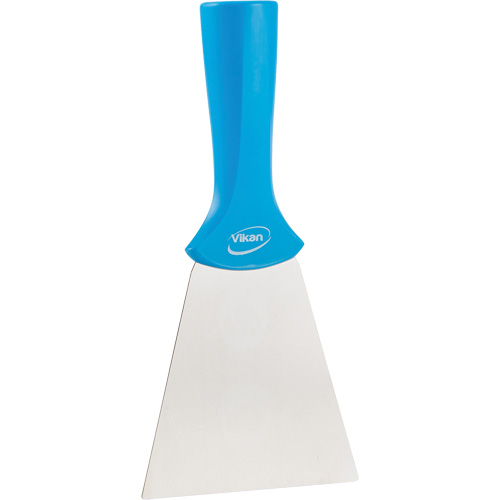 Grattoir en acier inoxydable avec poign&eacute;e montable sur manche, Bleu, 4" la x 8" lo St. Lawrence Industrial & Safety Supply