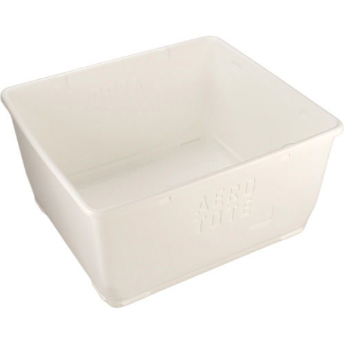 Bac Aero-Tote avec vidange, Plastique, Blanc St. Lawrence Industrial & Safety Supply