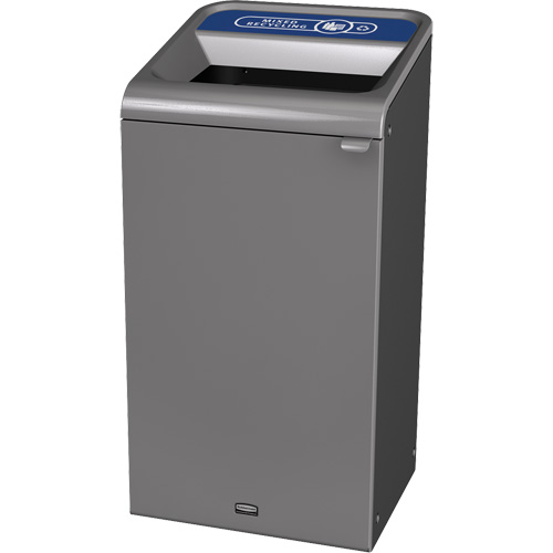 Conteneur pour d&eacute;chets de recyclage m&eacute;lang&eacute;s Configure, Vrac/Bord de rue/De bureau, Acier, 23 gal. US St. Lawrence Industrial & Safety Supply