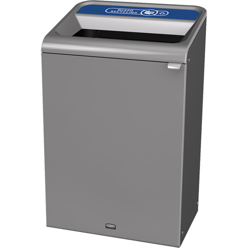 Conteneur pour d&eacute;chets de recyclage m&eacute;lang&eacute;s Configure, Vrac/Bord de rue/De bureau, Acier, 33 gal. US St. Lawrence Industrial & Safety Supply