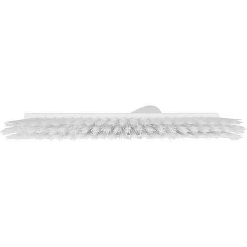 Dustpan Broom with Angled Thread, Medium Bristles, 10", Polyester, White St. Lawrence Industrial & Safety Supply
