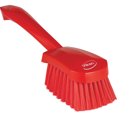 Short-Handled Washing Brush, Soft Bristles, 10-1/2" Long, Red St. Lawrence Industrial & Safety Supply
