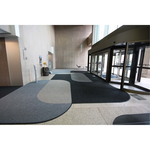 Supreme Knob Entrance Matting, Wiper/Scraper, 3-1/2' x 6' x 7/16", Charcoal St. Lawrence Industrial & Safety Supply