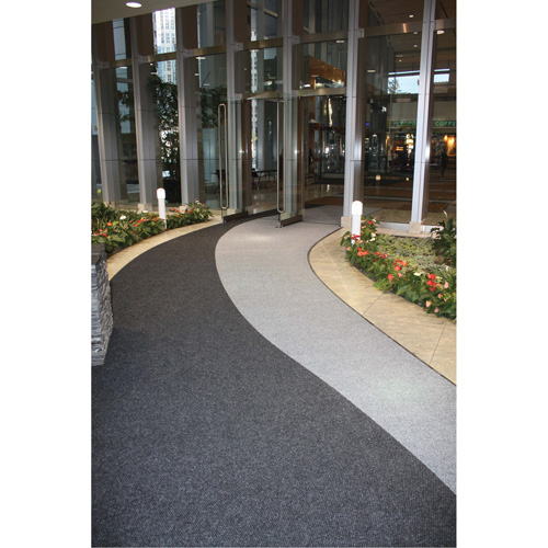 Supreme Knob Entrance Matting, Wiper/Scraper, 3-1/2' x 6' x 7/16", Charcoal St. Lawrence Industrial & Safety Supply