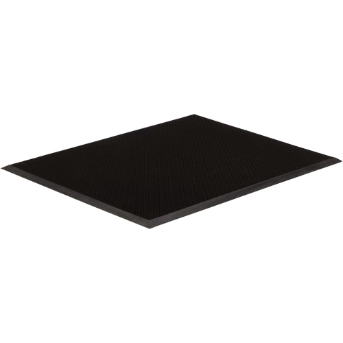 Tapis dentr&eacute;e Gritstop Fingermat, Caoutchouc, Grattoir Type, Motif Style pointe de doigt, 3' x 5', Noir St. Lawrence Industrial & Safety Supply