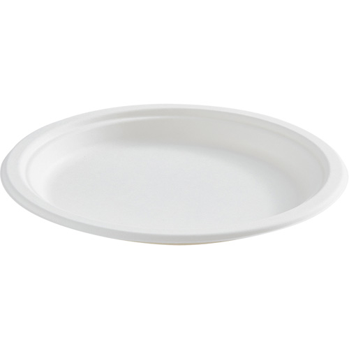 Assiette ronde en fibre compostable St. Lawrence Industrial & Safety Supply