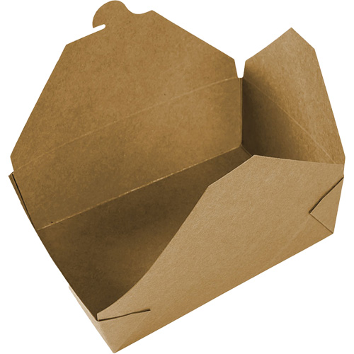 Contenants pour aliments &agrave; emporter Kraft, Ondul&eacute;, Rectangulaire St. Lawrence Industrial & Safety Supply