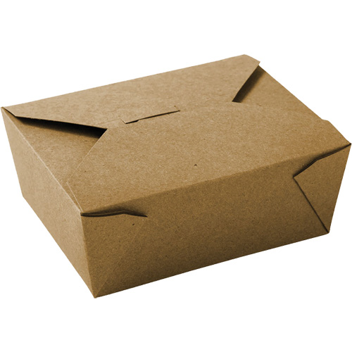 Kraft Take Out Food Containers, Corrugated, Rectangular St. Lawrence Industrial & Safety Supply