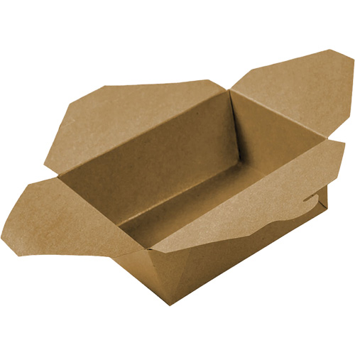 Kraft Take Out Food Containers, Corrugated, Rectangular St. Lawrence Industrial & Safety Supply