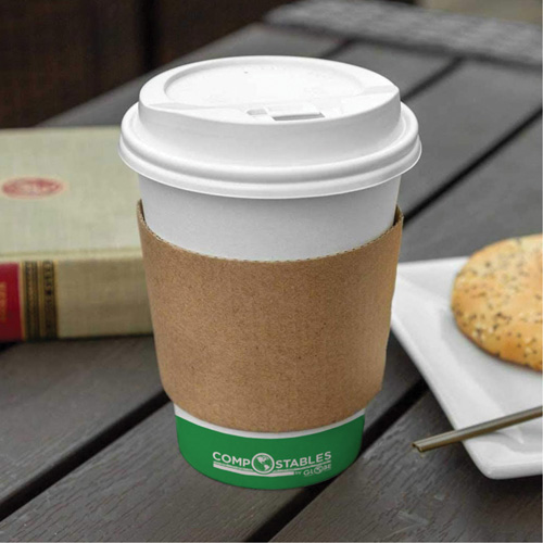 Kraft Coffee Cup Sleeves, Paper, 12 oz. - 20 oz., Brown St. Lawrence Industrial & Safety Supply