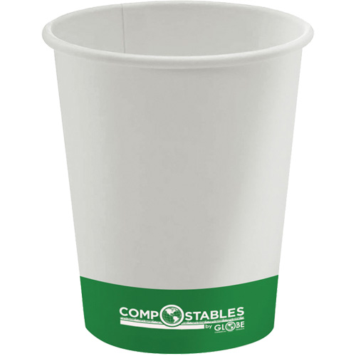 Gobelets en papier compostable chaud/froid &agrave; paroi simple, 20 oz, Multicolore St. Lawrence Industrial & Safety Supply