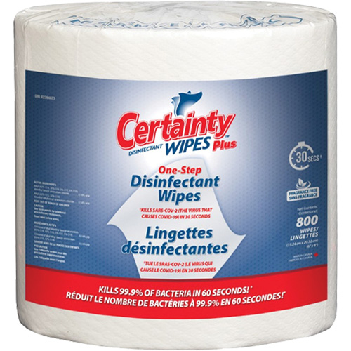 Lingettes d&eacute;sinfectantes, 7-9/10" x 5-9/10", 800 lingettes St. Lawrence Industrial & Safety Supply