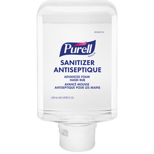 ES10 Advanced Hand Sanitizer Foam, 1200 ml, Cartridge Refill, 70% Alcohol St. Lawrence Industrial & Safety Supply