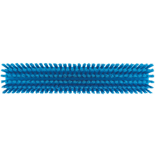 Push Broom Head, Fine/Stiff Bristles, 16-1/2", Polyester/Polypropylene, Blue St. Lawrence Industrial & Safety Supply