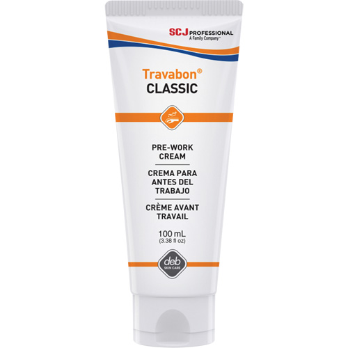 Cr&egrave;me protectrice contre l'huile, la graisse et les adh&eacute;sifs Travabon Classic, Tube, 100 ml St. Lawrence Industrial & Safety Supply