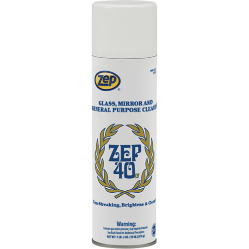 Non-Streaking Glass & Mirror Cleaner, 18 oz., Aerosol Can St. Lawrence Industrial & Safety Supply