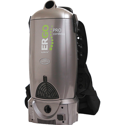 Ergo Pro Cordless Backpack Vacuum, 2 US Gal. (7.57 Litres) St. Lawrence Industrial & Safety Supply