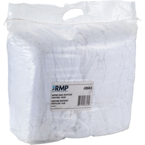 Wiper Rags, White, 10 lbs. St. Lawrence Industrial & Safety Supply