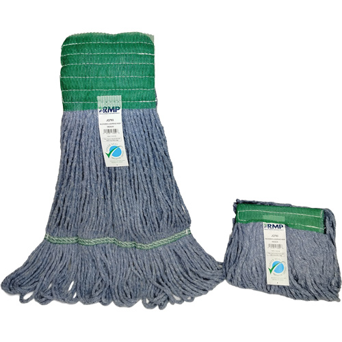 Wide-Band Mop Head, Antimicrobial/Floor Finishing/Specialty, Cotton/Rayon/Synthetic, Loop Style St. Lawrence Industrial & Safety Supply