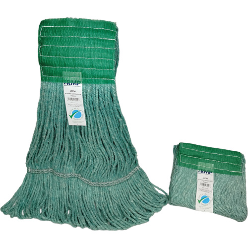 Wide-Band Mop Head, Antimicrobial/Floor Finishing/Specialty, Cotton/Rayon/Synthetic, Loop Style St. Lawrence Industrial & Safety Supply