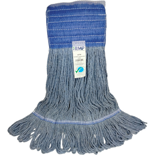 Wide-Band Mop Head, Antimicrobial/Floor Finishing/Specialty, Cotton/Rayon/Synthetic, Loop Style St. Lawrence Industrial & Safety Supply