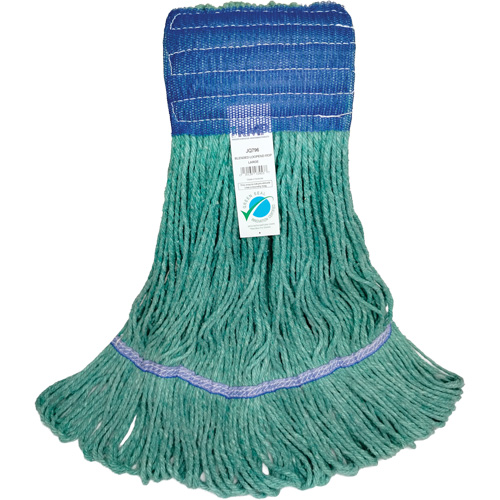 Wide-Band Mop Head, Antimicrobial/Floor Finishing/Specialty, Cotton/Rayon/Synthetic, Loop Style St. Lawrence Industrial & Safety Supply