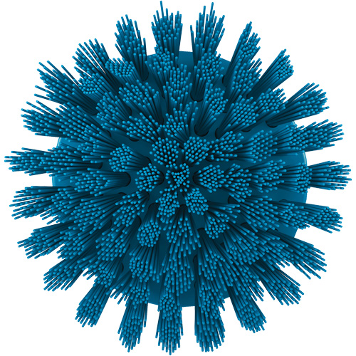 Brosse ronde HyDrive pour perceuse, Soies Tr&egrave;s ferme, Longueur de 3-1/10", Bleu St. Lawrence Industrial & Safety Supply