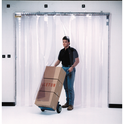 Strip Curtain Doors, 6' x 8' Door Opening, 8" Strip Width, 0.080" Strip Thickness St. Lawrence Industrial & Safety Supply