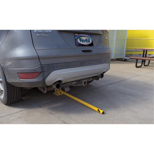 Butoirs repliables, Acier, 42" h x 1-3/4" la, Jaune St. Lawrence Industrial & Safety Supply