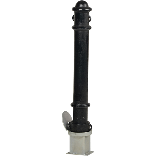Bornes d&eacute;coratives amovibles, Acier, 40" h x 4-1/2" la, Noir St. Lawrence Industrial & Safety Supply