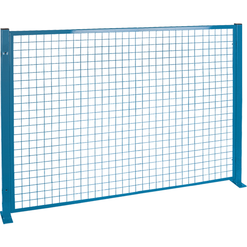 Protecteurs de p&eacute;rim&egrave;tre - Style treillis m&eacute;tallique, 4' h x 8' la, Bleu St. Lawrence Industrial & Safety Supply